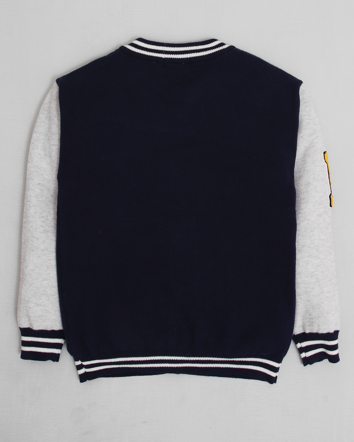 Navy Rounded Sweater