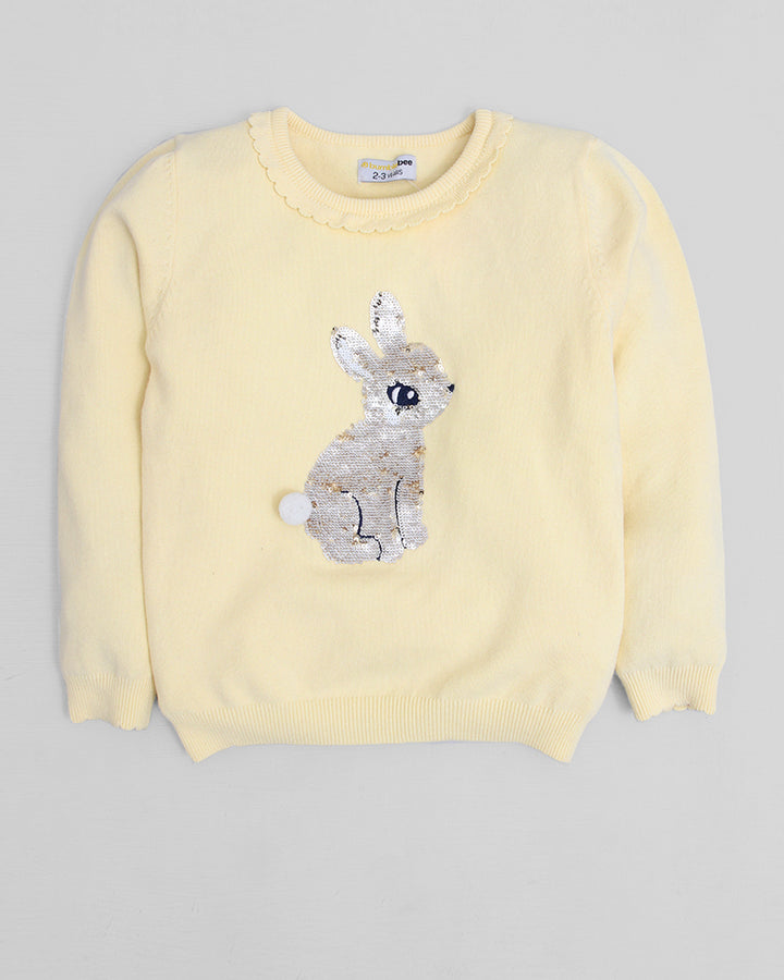 Yellow Crew Neck Sweater