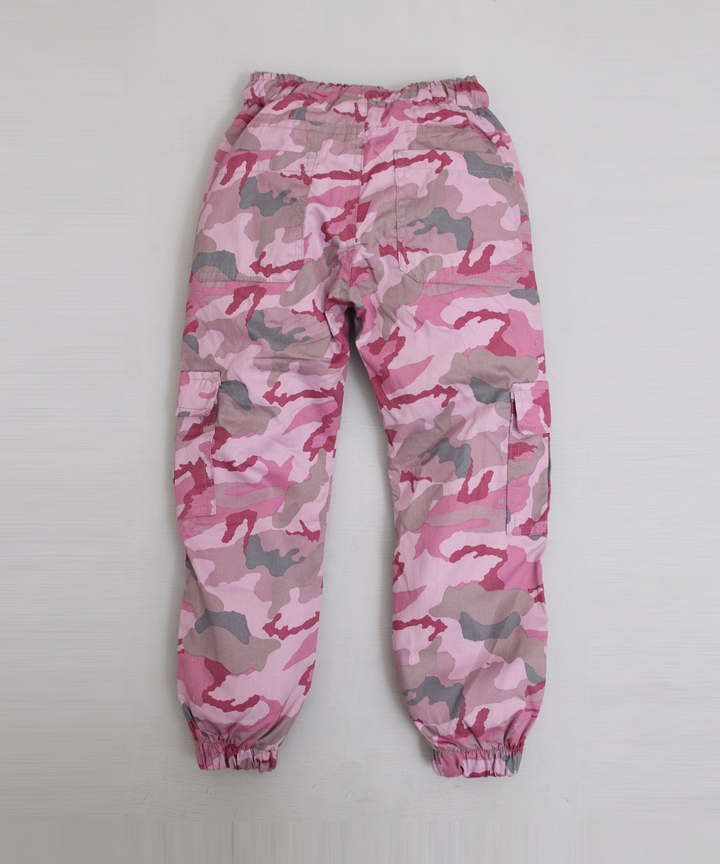 Pink Printed Joggers