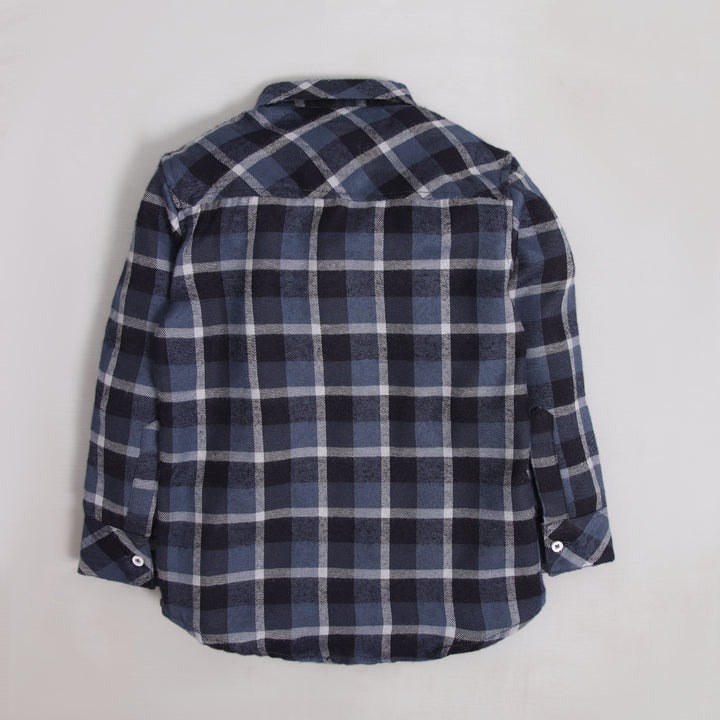 Black & Navy Check Shirt