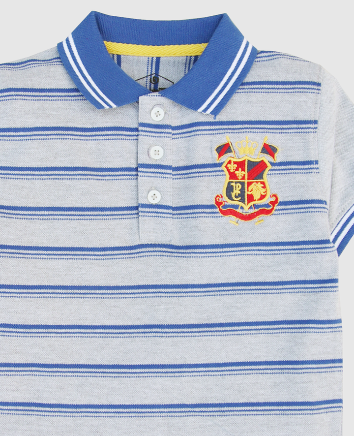 Sky Striped Polo