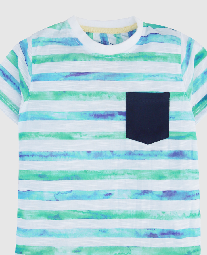 Sky Striped T Shirt