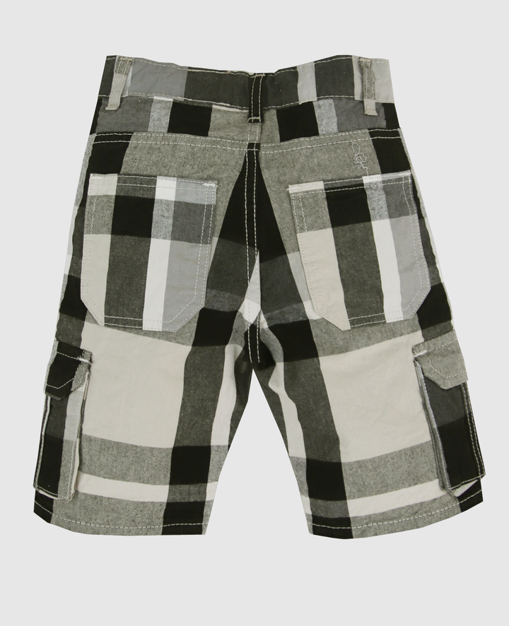 Black Check  Shorts