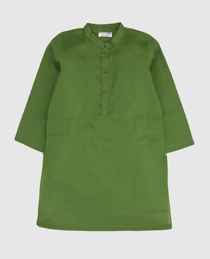 Plain Green Kurta