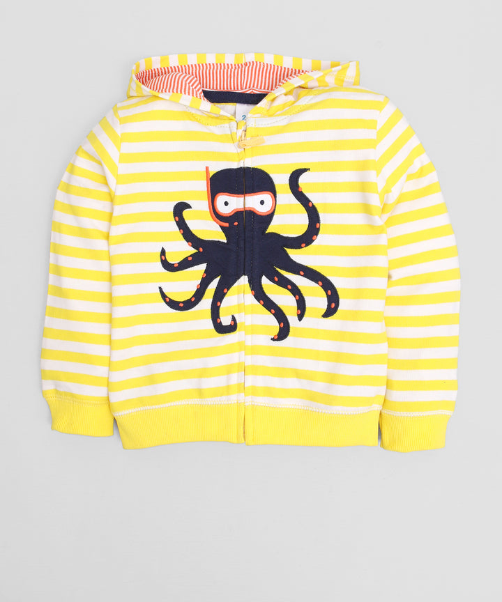 Yellow Zipper Hoodie