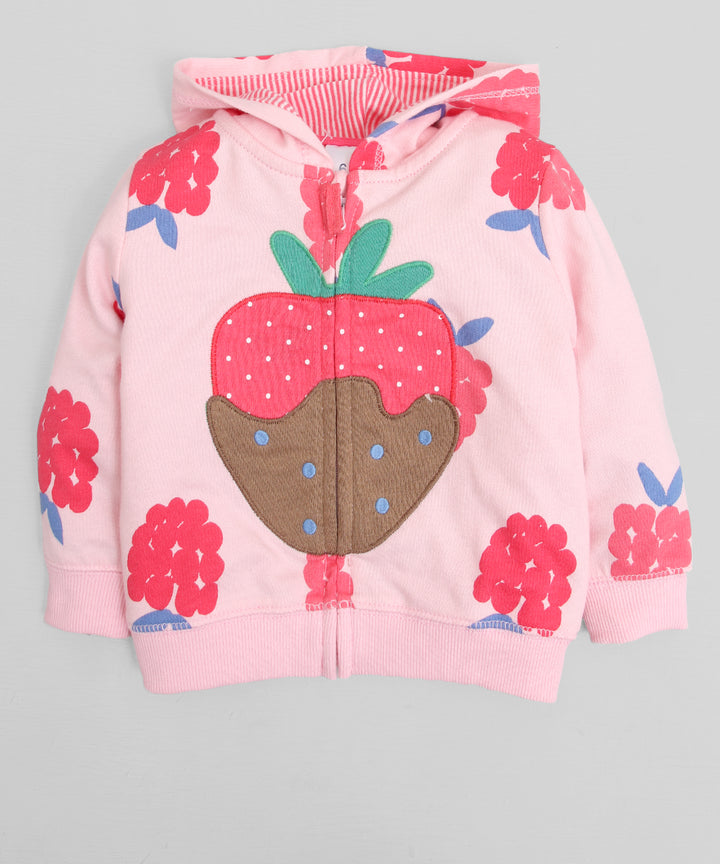 Pink 2PC Zipper Hoodie