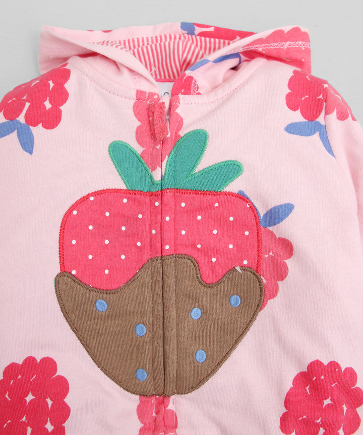 Pink 2PC Zipper Hoodie