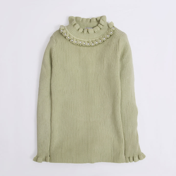 Green Turtle Neck Sweater