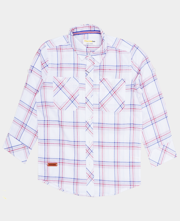 WhiteCasual Check Shirt